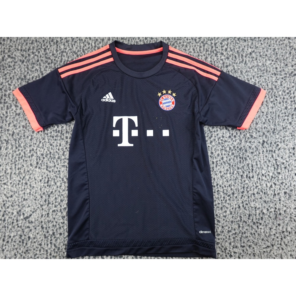 Adidas Bayern Munich Jersey Youth M Navy Lewandowski 9 Soccer Shirt